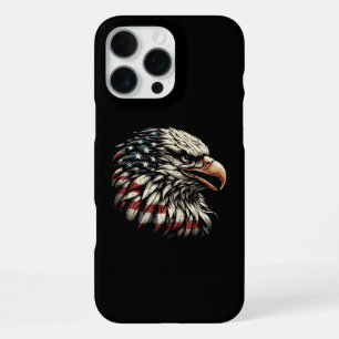 Weißkopfseeadler Kopf Amerikanische Flagge USA Pat iPhone 16 Pro Max Hülle