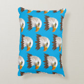 Weißkopfseeadler Kopf Dekokissen (Rückseite(Vertikal))