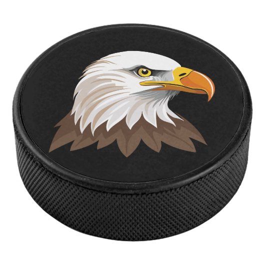Weißkopfseeadler Kopf Eishockey Puck (3/4)
