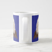 Weißkopfseeadler Kopf Jumbo-Tasse (Rückseite)