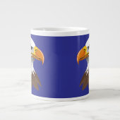 Weißkopfseeadler Kopf Jumbo-Tasse (Vorderseite)