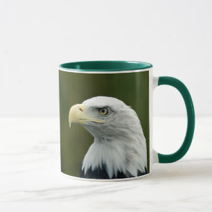 Weißkopfseeadler-Kopf-Ringer-Keramikbecher Tasse