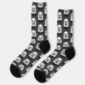 Weißkopfseeadler Kopf Socken (Linkes Detail)