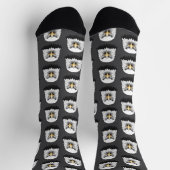 Weißkopfseeadler Kopf Socken (Oben)