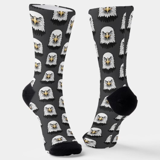 Weißkopfseeadler Kopf Socken (Gewinkelt)