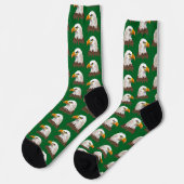 Weißkopfseeadler Kopf Socken (Linkes Detail)