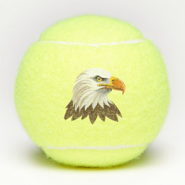 Weißkopfseeadler Kopf Tennisbälle