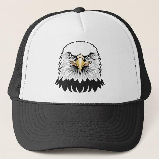 Weißkopfseeadler Kopf Truckerkappe (Vorderseite)