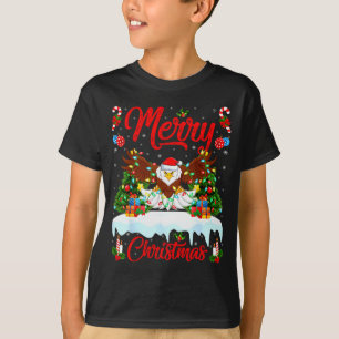 Weißkopfseeadler-Liebhaber Weihnachtsbeleuchtung W T-Shirt
