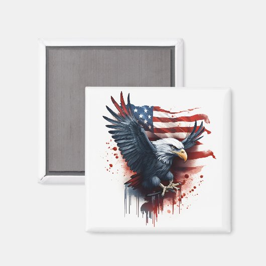 Weißkopfseeadler Magnet (Vorderseite/Rückseite)