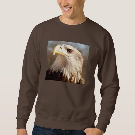 Weißkopfseeadler-majestätisches Profil Sweatshirt (Vorderseite)