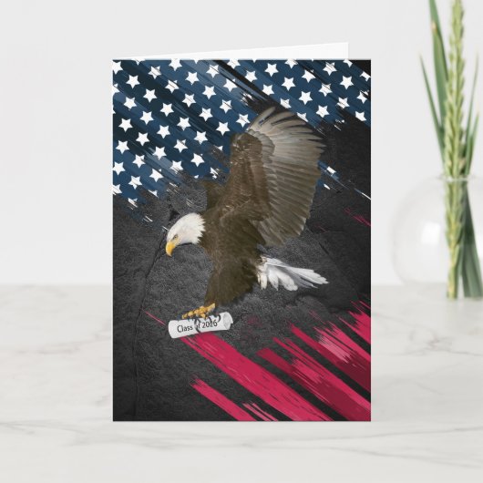 Weißkopfseeadler mit Abschlussdiplom 2026 Karte (Vorderseite)
