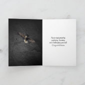 Weißkopfseeadler mit Abschlussdiplom 2026 Karte (Innenseite)