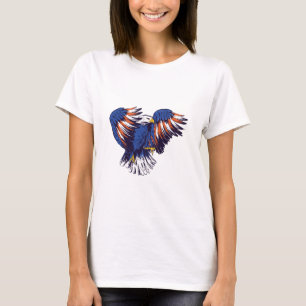 Weißkopfseeadler mit den Farben der USA-Flagge T-Shirt
