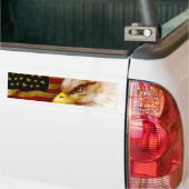 Weißkopfseeadler mit Flagge Autoaufkleber (Auf Lkw)