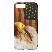 Weißkopfseeadler mit Flagge Case-Mate iPhone Hülle (Rückseite)