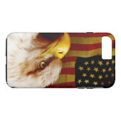 Weißkopfseeadler mit Flagge Case-Mate iPhone Hülle (Rückseite (Horizontal))
