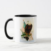 Weißkopfseeadler mit Flagge Tasse (Links)