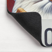 Weißkopfseeadler mit Wahlschild Mousepad (Ecke)