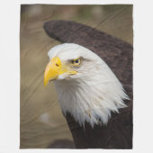 Weißkopfseeadler Mut – Kuschel-Fleece-Decke Fleecedecke (Vorderseite)
