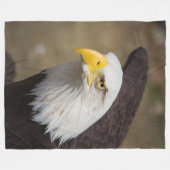 Weißkopfseeadler Mut – Kuschel-Fleece-Decke Fleecedecke (Vorderseite (Horizontal))