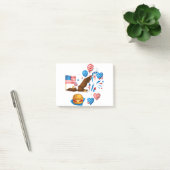 Weißkopfseeadler Onkel Sam Post-it Klebezettel (Büro)