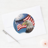 Weißkopfseeadler Runder Aufkleber (Umschlag)