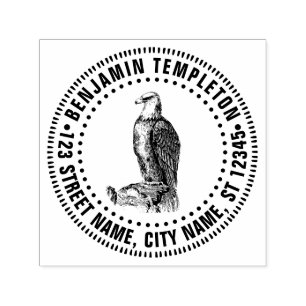 Weißkopfseeadler Sitzplatz Raubvogel Name Rücksend Permastempel