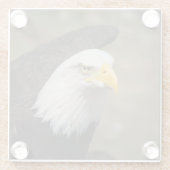 Weißkopfseeadler Stärke – Bold Coaster Set Glasuntersetzer (Rückseite)