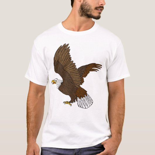 Weißkopfseeadler-Steigen T-Shirt (Vorderseite)