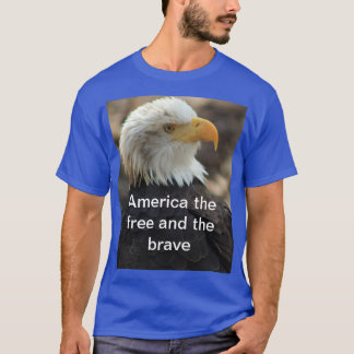Weißkopfseeadler T-Shirt DER FREIE UND DER TAPFER