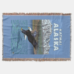 Weißkopfseeadler-Tauchen - Katmai, Alaska Decke
