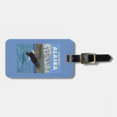 Weißkopfseeadler-Tauchen - Katmai, Alaska Gepäckanhänger (Vorderseite horizontal)