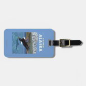 Weißkopfseeadler-Tauchen - Katmai, Alaska Gepäckanhänger (Vorderseite horizontal)