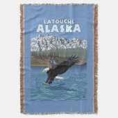 Weißkopfseeadler-Tauchen - Latouche, Alaska Decke (Vorderseite Vertikal)