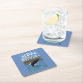 Weißkopfseeadler-Tauchen - Seward, Alaska Rechteckiger Pappuntersetzer (Vor Ort)