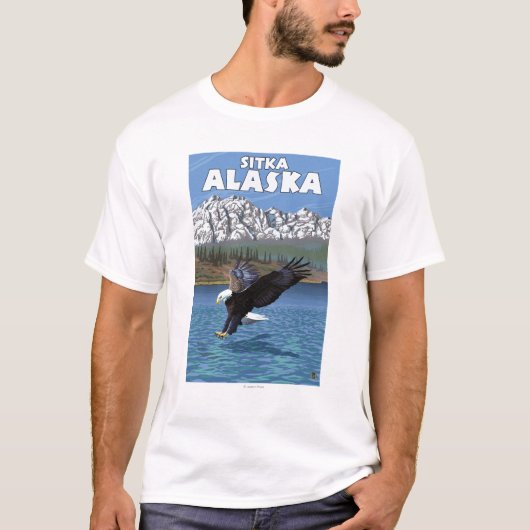 Weißkopfseeadler-Tauchen - Sitka, Alaska T-Shirt (Vorderseite)
