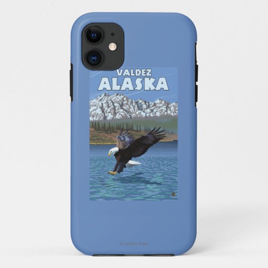 Weißkopfseeadler-Tauchen - Valdez, Alaska Case-Mate iPhone Hülle (Rückseite)