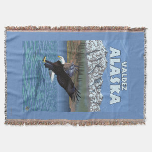 Weißkopfseeadler-Tauchen - Valdez, Alaska Decke