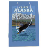 Weißkopfseeadler-Tauchen - Valdez, Alaska Mittlere Geschenktüte (Vorderseite)