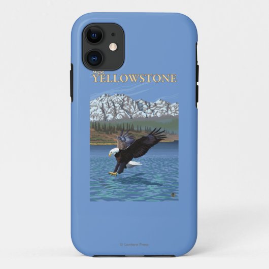 Weißkopfseeadler-Tauchen - WestYellowstone, M.Ü. Case-Mate iPhone Hülle (Rückseite)