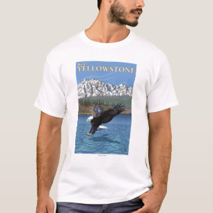 Weißkopfseeadler-Tauchen - WestYellowstone, M.Ü. T-Shirt