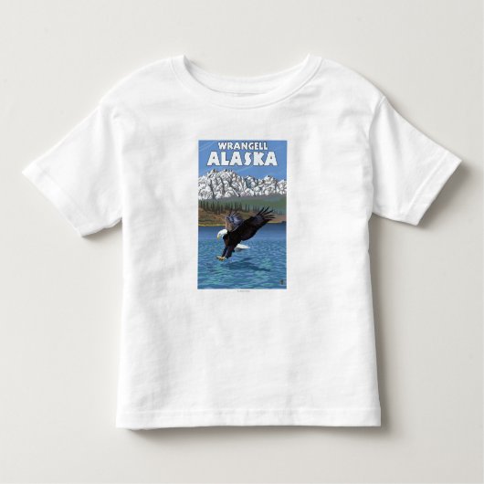 Weißkopfseeadler-Tauchen - Wrangell, Alaska Kleinkind T-shirt (Vorderseite)