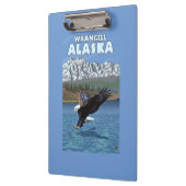 Weißkopfseeadler-Tauchen - Wrangell, Alaska Klemmbrett (Links)