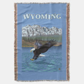 Weißkopfseeadler-Tauchen - Wyoming Decke (Vorderseite Vertikal)