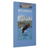 Weißkopfseeadler-Tauchen - Wyoming Klemmbrett (Rechts)