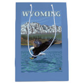 Weißkopfseeadler-Tauchen - Wyoming Mittlere Geschenktüte (Vorderseite)