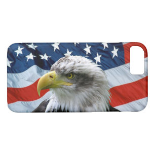 Weißkopfseeadler und amerikanische Flagge Case-Mate iPhone Hülle