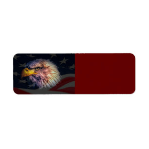 Weißkopfseeadler Und Flagge