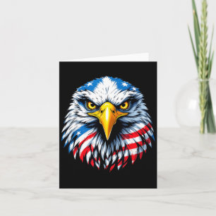 Weißkopfseeadler USA-Flagge Patriotischer Unabhäng Karte